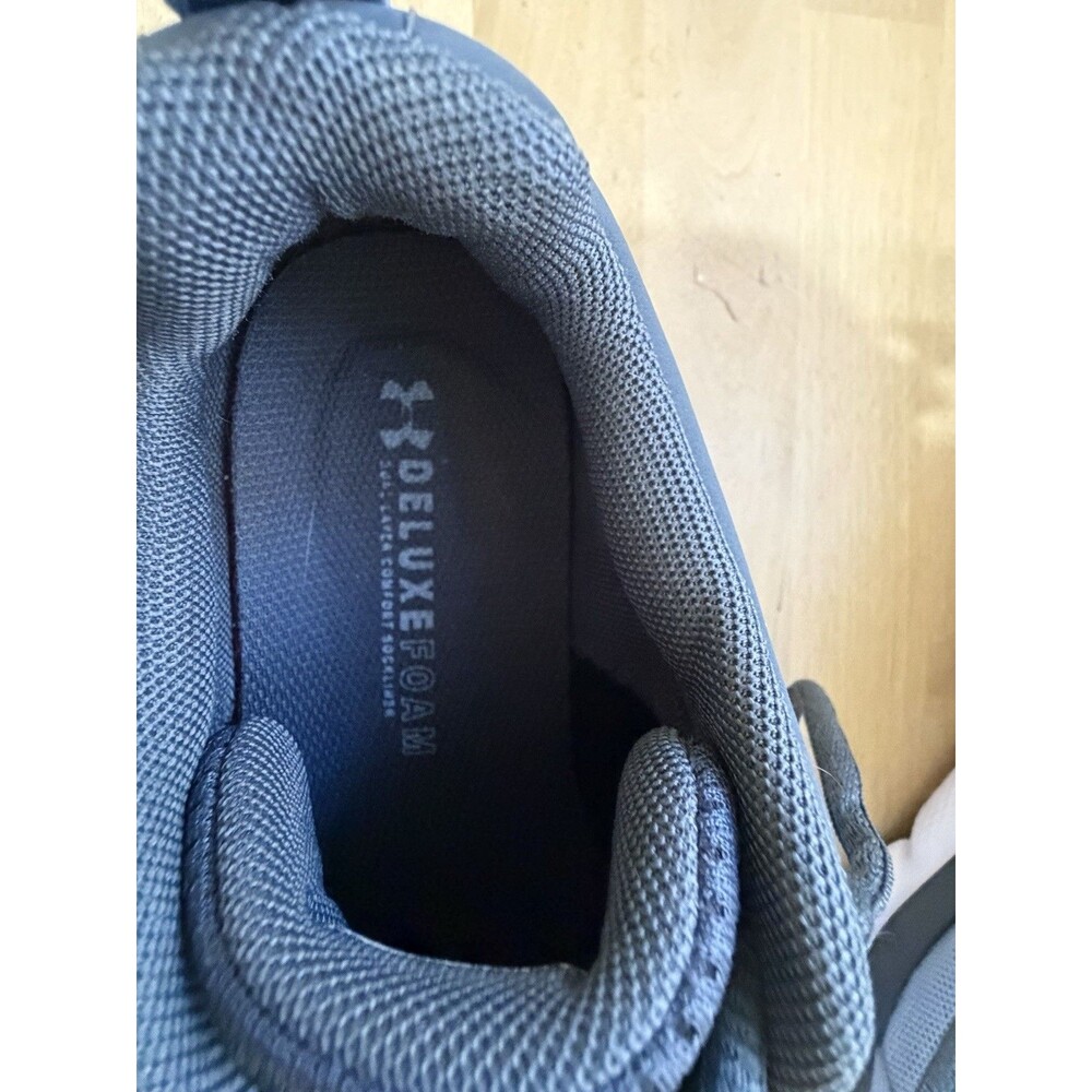 UNDER ARMOUR DELUXE FOAM SNEAKER GRAY /BLUE 7.5 FABRIC 4205495780 - Picture 6 of 10